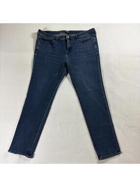 Skinny Stretch Denim Jeans Express Super Skinny Tag 36x30 Fits Like 35X27 Blue